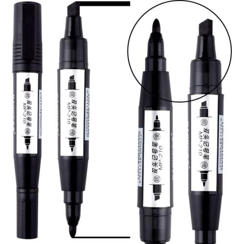 12 Baoke MP210 Marker Pen Large Double-headed Oily Logistics Box Pen Color Set Office Supplies High-end Pen