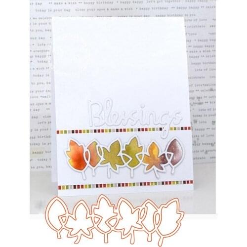 Metal Cutting Dies 100*38mm Link Leafs 2020 New Crafts Die Stencil For DIY Scrapbooking Paper Cards Embossing Die