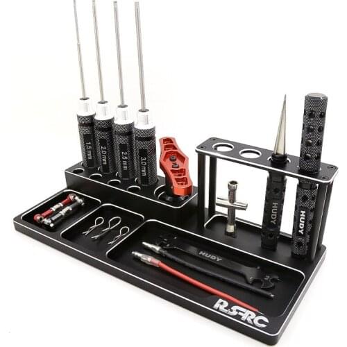 RC Car Model Aluminum Alloy Storage Rack Screwdriver Tools Bracket Scissors Pliers Knife Storage Holder Tool Socket