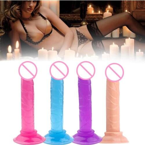 Female Masturbation Soft Dildo False Penis Vagina G-spot Massager Adult Sex Toys for woman Soft and safe materials easy to use
