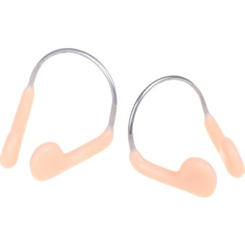 Soft Silicone Steel Wire Reusable Swimming Nose Clip Comfortable Diving Surfing Swim Nose Clips For Adults Children
