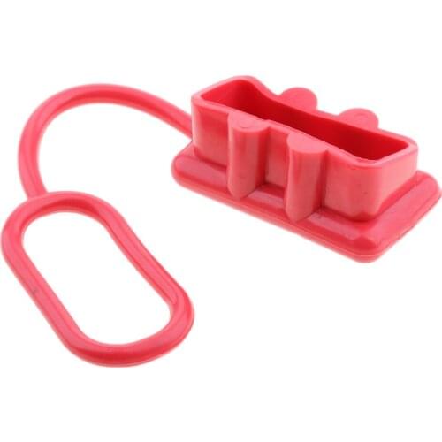 Set of 2 Red Dust Cover End Cap for Plug 175 AMP Connector High Quality