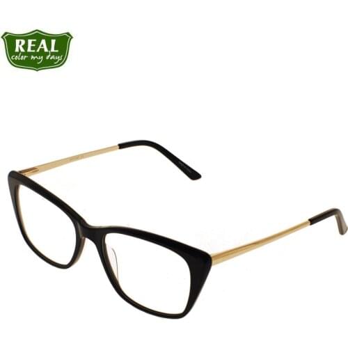 REAL Fashion Ultralight Pure Color Acetate Optical Glasses Women Glasses Frame Student Myopic Glasses Prescription Unisex