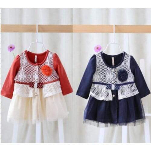 Clearance Baby Girls Lace Flower Mesh TUTU Dress Spring Autumn Infant Kids Princess Birthday Dresses Toddlers Vestidos Clothes