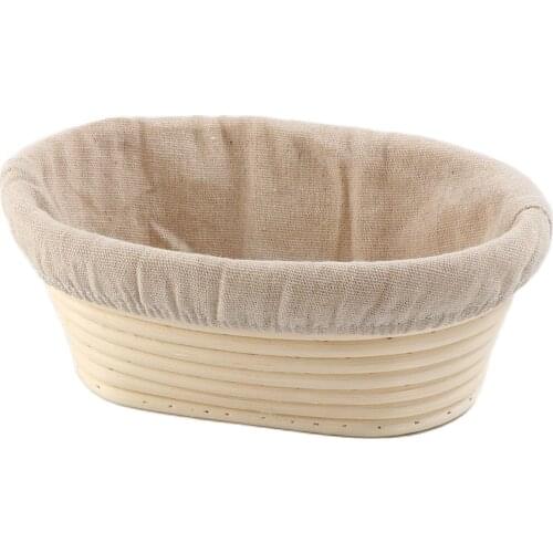 Oval 8 inch Bread Proofing Basket Home Baking Mold Sourdough Banneton Bread Proving Basket Bortform Ferment Bread Mold Bake