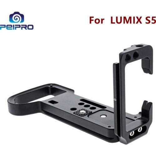 PEIPRO Aviation alloy aluminum quick Release L-plate bracket camera Hand Grip for LUMIX S5 cameras