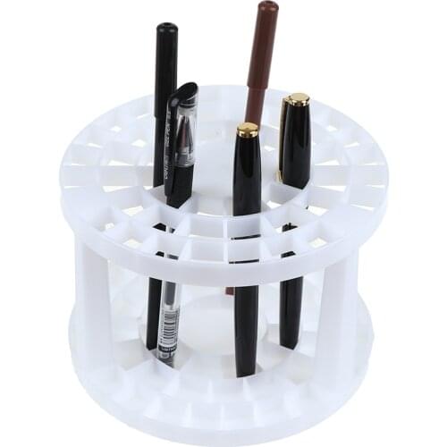 New Portable 49 Holes Paint Brush Pencil Stand Watercolor Paint Brush Holder Stand Painting Supplies For Students Desk Organizer