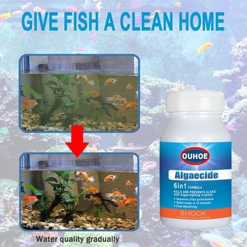 50g Effervescent Tablets For Removing Moss And Algae Pool Tank Water Clarifier Stabilizer Removal Agents Purified Water Quality