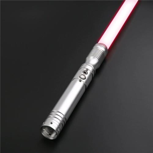 CIELTAN Lightsaber Heavy Dueling FOC Metal Hilt Force FX 12 Colors 6 SoundFonts Blaster Lock-Up Light Sword Halloween Toys TS013