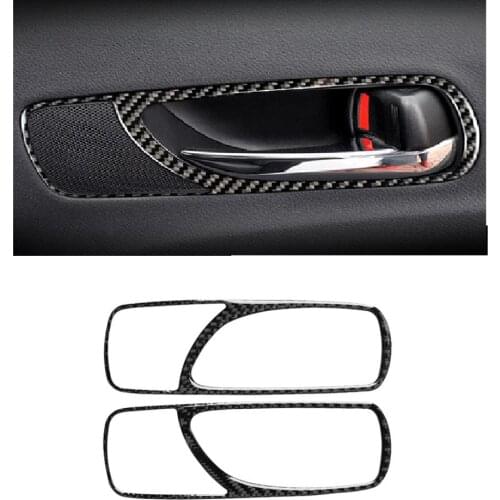 Carbon Fiber Car Interior Accessories Door Handle Cover Trim Door Bowl Decals Decoration Fit For LEXUS IS250 300 350 2006-12