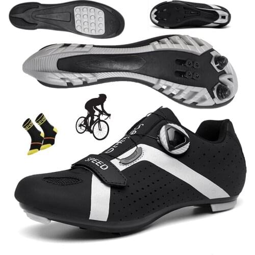 Cycling Shoes Men Outdoor Sports Adult Mountain Bike Sneakers Self-locking Racing Women Bicycle Shoe Flat Road Riding Sport