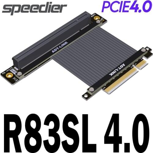 Graphics Card 4.0 Riser Extension Cable PCIE 4.0 X8 To X16 Riser Extender U2 Server Motherboard Multi-Cards For ETH BTC Mining