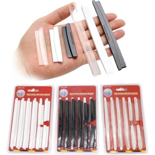 Car Door Edge Guard Styling Mouldings Protection Strip 8PCS/pack TRANSPARENT GRAY BLACK Auto Replacement Protector Sticker