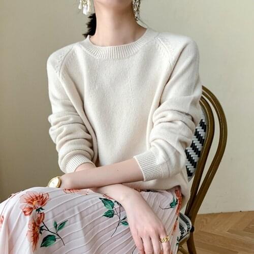 Adishree 2021 woman winter 100% Cashmere sweaters and autumn knitted Pullovers High Quality Warm Female thickening O-neck