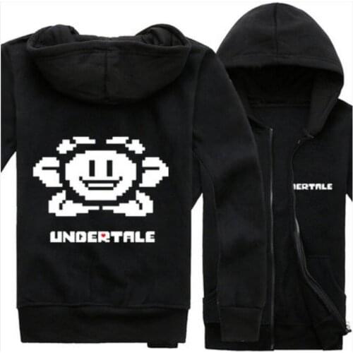 Undertale Annoying Dog funny words And Sans Sun flower cosplay costume skull outfit jacket coat fleece coat hoodie