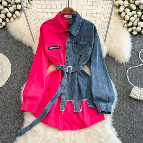 ZVAQS Womens Denim Shirts