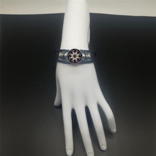 2019 New Fashion Popular Mandala Leather Rope Woven Bracelet