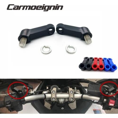 10mm M10 Motorcycle Handlebar Mount Mirror Riser Extender Adaptor Adapter For Yamaha FZ07 Kawasaki Suzuki Honda CB 400 600 750