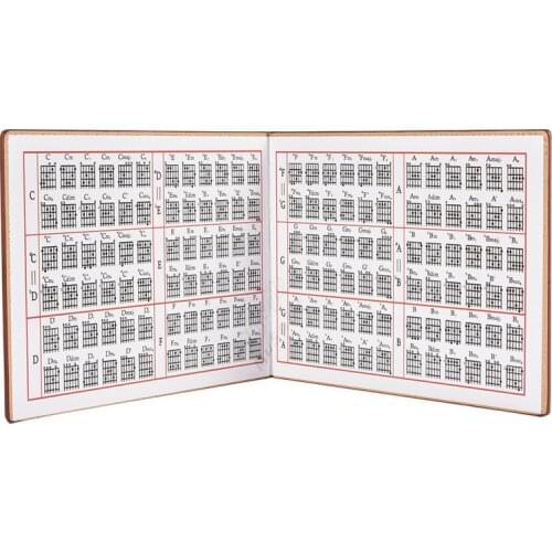 Guitar Chords for Folk Classical Guitar Electric Portable 6-string Music map Paperback Book 20