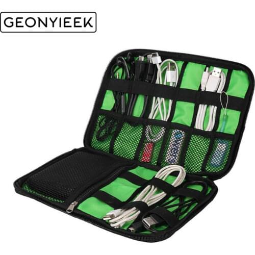 Cable Organizer System Kit Case USB Data Cable Earphone Wire Pen Power Bank Storage Bags Digital Gadget Devices Travel Bag