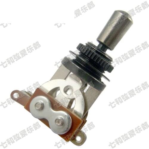 Black 3 Way Electric Guitar Pickup Toggle Switch Selector Toggle Switch With Brass material Tip Knob Cap