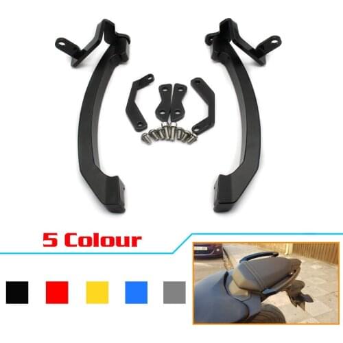 For Yamaha MT-07 MT07 MT 07 FZ07 Accessories CNC Rear Grab Bars Passenger Seat Hand Bar Rail Handle 2014 2015 2016 2017