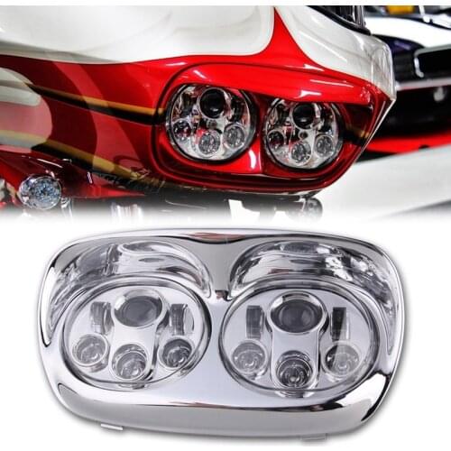 Dual LED Headlight Assembly for Road Glide Hi/Lo Beam 90W for Road Glide Headlamp Headlight