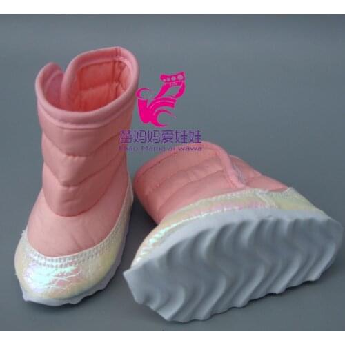 Girl Toy Gift 18 Inch 45cm Girl doll 7cm Doll boots Mini Shoes For Baby Reborn Dolls