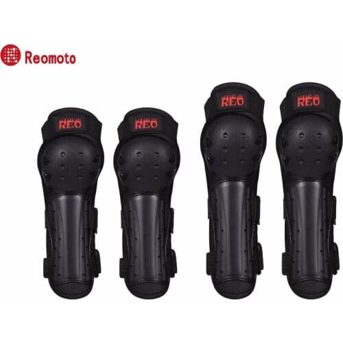 Reomoto Motorcycle Knee Pads Motocross Off-Road Racing Knee + Elbow Pads Set Comfortable Moto Knee Motorcycle Equipment