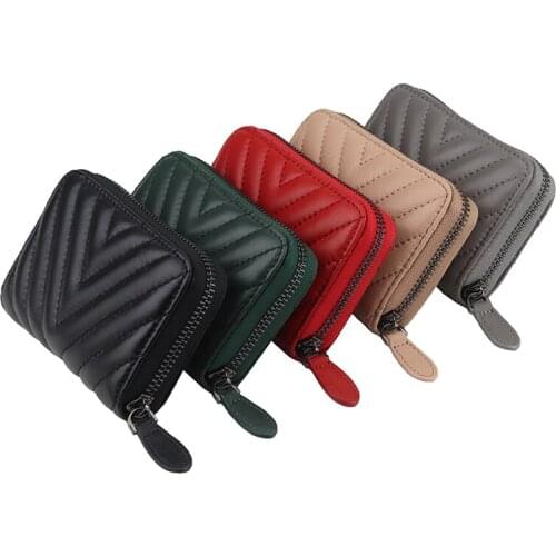 Guaranteed Sheep Skin Card Wallet Dropshipping кошелек для карт Multi-function Women Card Holders Female Business Card Holders