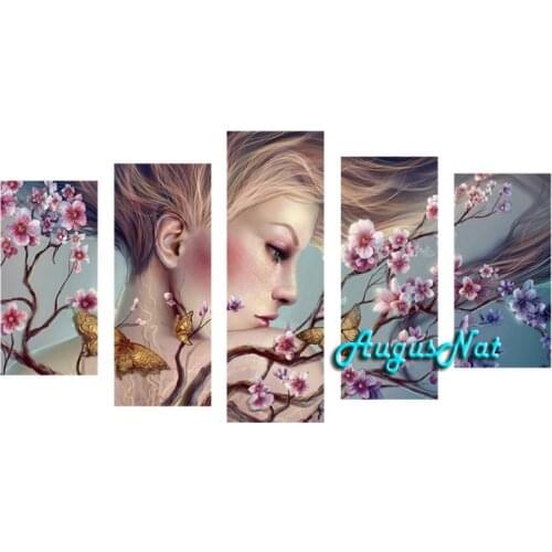 Multi pictures combination dolphin diamond painting kit full drill diamond sticker sea moon wall art mosaic rhinestone pasted