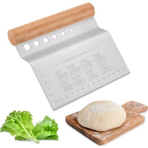 Stainless Steel Cutter Flour Knife Scraping Panel Toast Bread Cutting Baking Tool Kitchen Knife Dough Cutter Scraper Dough Knife