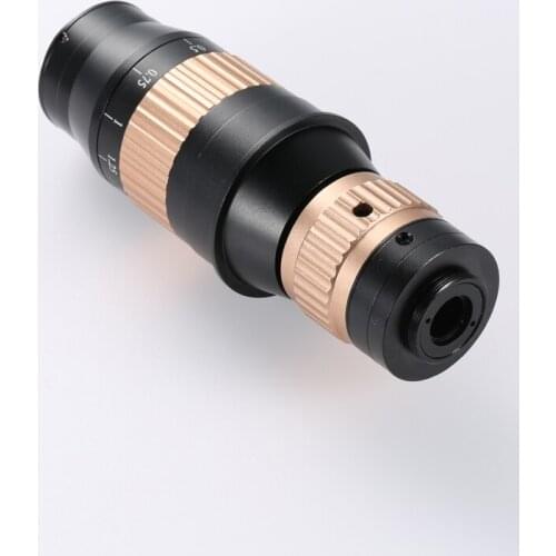 Industrial Electronic Video Microscope Camera C-Mount 4K Lens 0.3X-2.5X Full Focus High Resolution Magnifier