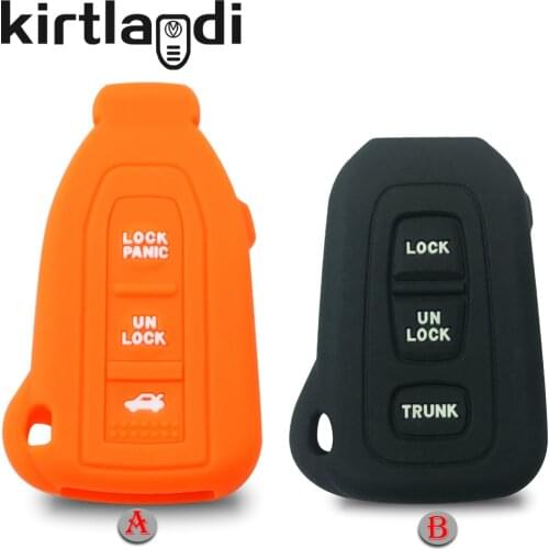 Silicone 3 Button Remote Key Shell Cover for Lexus LS430 RX330 RX350 Keyless Fob Car Styling Auto Accessories Fob Skin Protector