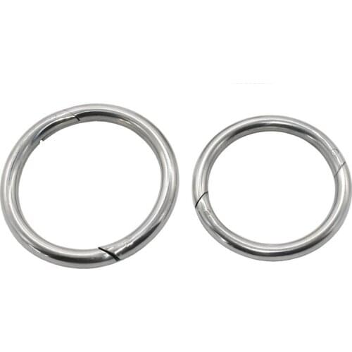 Cattle traction ring Large Circle Stainless steel nose pliers Horse Ass Traction Tool Farm Equipment Livestock supplies 2pcs