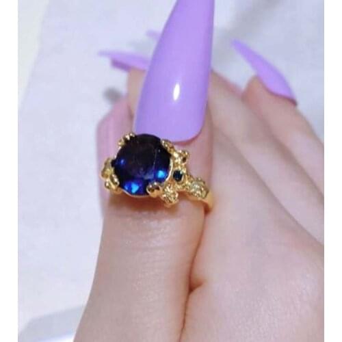 UILZ Colorful Oval Cubic Zirconia Rings for Women Gorgeous Big Crystal Wedding Statement Ring Vintage Jewelry CRL10006