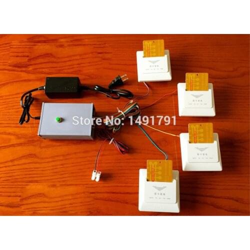 Escape room Insert Four card in the right card holder to open lock real life room escape mysterious door game props