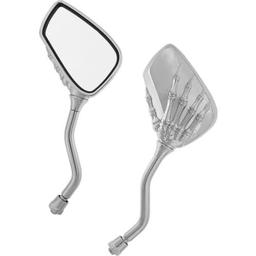 2pcs10mm Stylish Design Modified Plated Motorcycle Mirror Rearview Mirror Back Side E-Bike Mirrors for Motorcycle