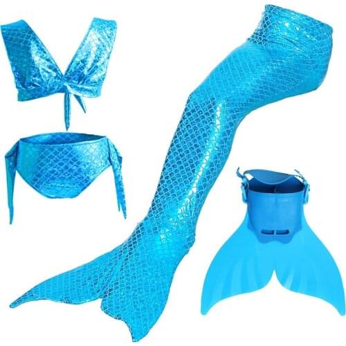 Girls Mermaid Tail Dress Up Outfit Kids Pool Party Swimming Costume Children Hot Spring Bathing Suit Summer Clothing Wig Wreath