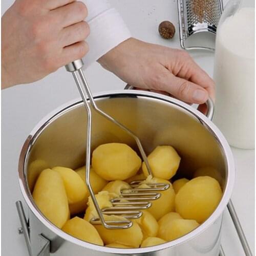 1pcs stainless steel potato masher cooking tool Plate Smooth Mashed Potatoes Making Tool Kitchen Gadgets