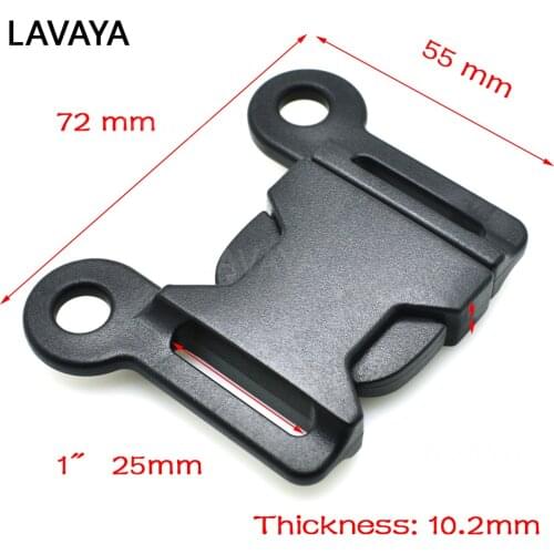 1pcs/pack 1" Webbing Woven Tape Sewing Side Release Buckle Plastic for Backpack Straps