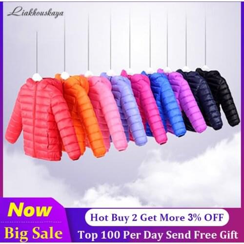 Liakhouskaya 2021 Childrens Fashion Outerwear&Coat Winter Warm Jackets Kids Cotton Down Coat Jacket For Girls Parka Hoodies