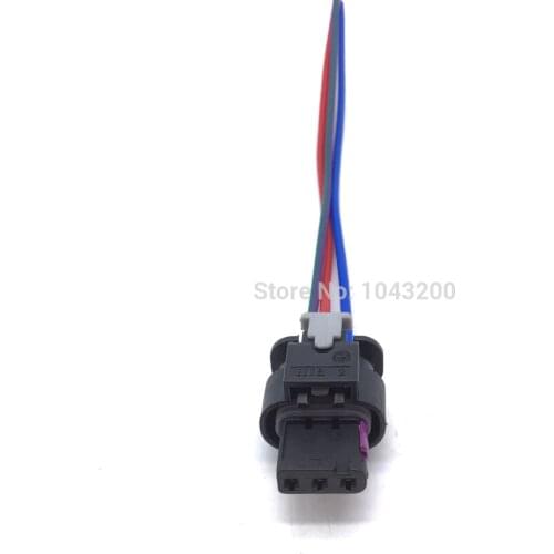 3 PIN PARKING SENSOR Cable Lead Plug Pigtail Socket Connector 4F0973703 For VW Golf Jetta Tiguan Audi Volvo Opel Vauxhall Vivaro