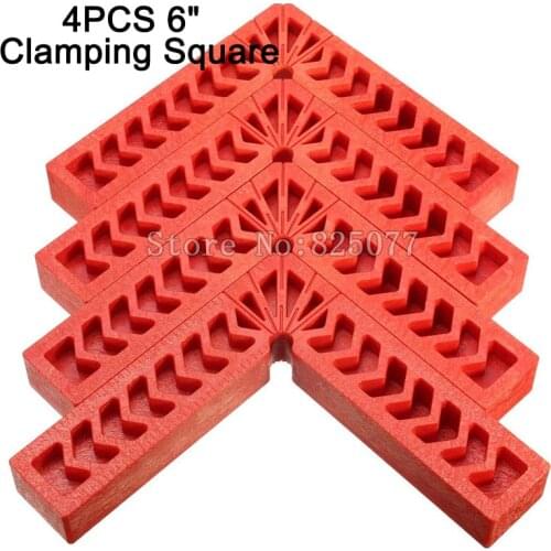 4PCS 150mm(6") Clamping Square High Strength Engineering Plastic Clamps for Woodworking KF1097