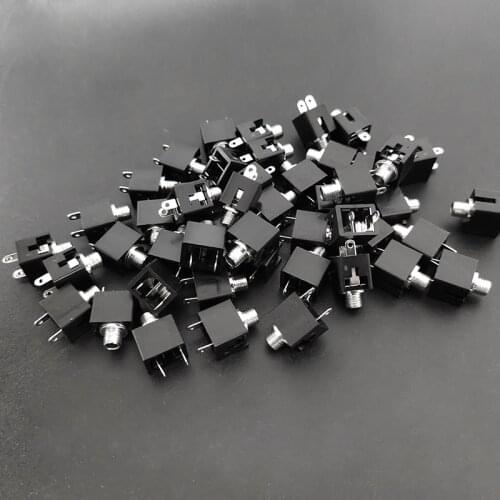50pcs Acoustic Guitar Ukulele Guitar Pickup Piezo Jack Socket Plug Guitar EQ Piezo Connector 2.5mm Jack