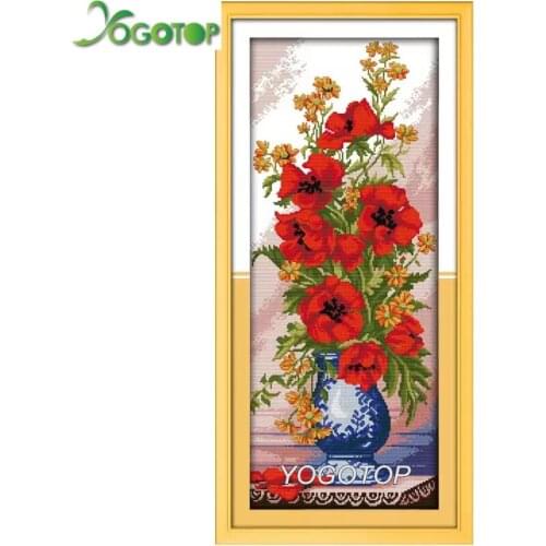 Large Full Square Round drill Diy Diamond Painting Red Poppy Flower Cross Stitch Embroidery Full Rhinestone Mosaic Decor YY1840