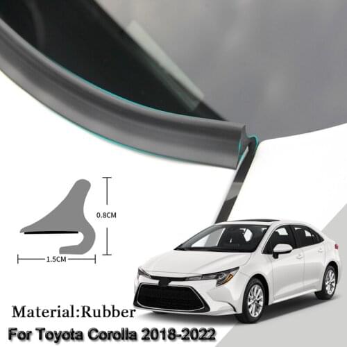 DIY Car Seal Strip Windshied Spoiler Filler Protect Edge Weatherstrip Strip Sticker Car Accessories For Toyota Corolla 2018-2022