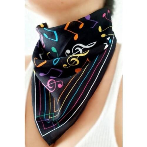 Unisex Colorful Musical Note Pattern Bandana Hair. Wrist, Belt, Neck, Hiking Camping SPECIAL Gift