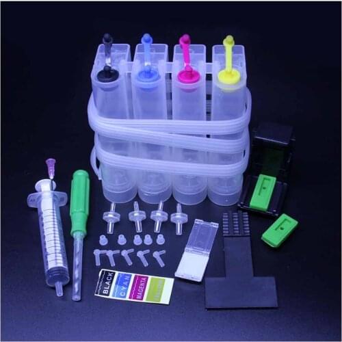 Free shipping HP Canon 4 color universal DIY continuous supply system with drilling tools and all accessories