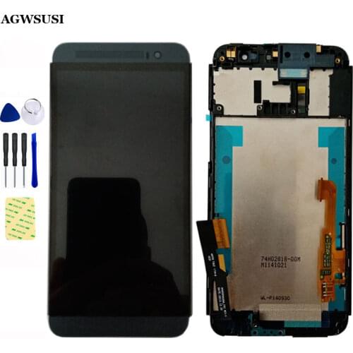 For HTC ONE E8 LCD Touch Screen Digitizer Sensor Glass + LCD Display Screen Panel Assembly with Frame Bezel Housing